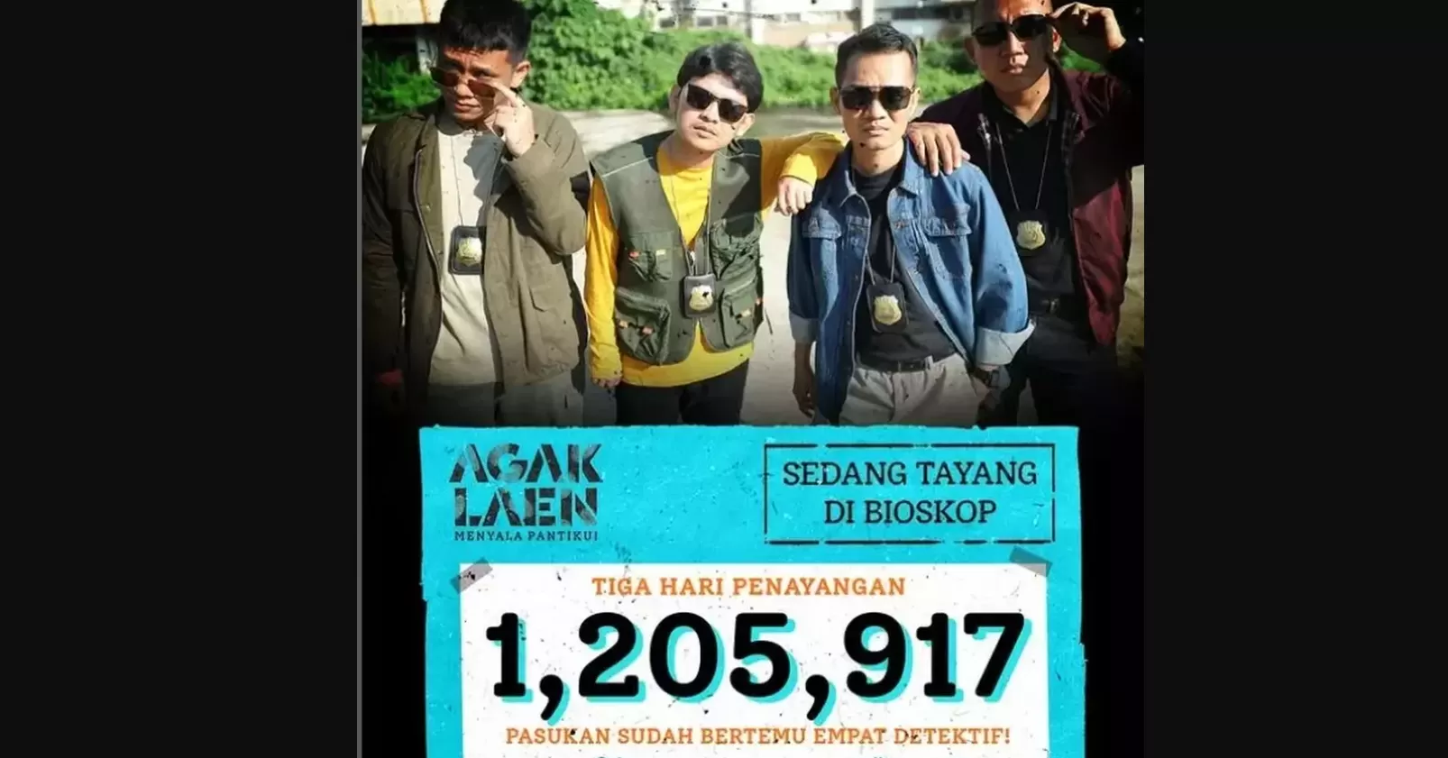 Agak Laen 2 Menyala Pantiku tembus 1 juta penonton dalam 3 hari (foto: Instagram/@imajinari.id)