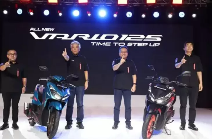 Jajaran direksi AHM mengenalkan All New Honda Vario 125 untuk pasar Indonesia. (Foto: AHM)