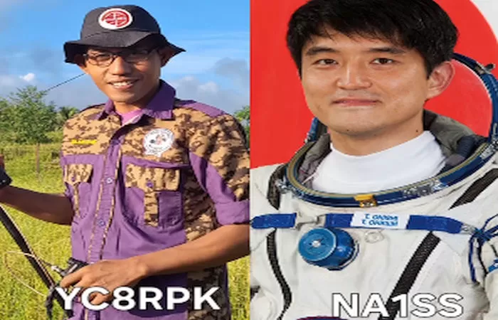 Warga Bitung, Sulawesi Utara berhasil kontak astronot NASA asal Jepang, Takuya Onishi (Foto: Instagram/@radioalpha07)