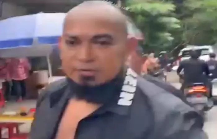 Tampang debt collector yang menyerang atlet MMA di kawasan Pasar Minggu, Jakarta Selatan (Foto: Instagram/@karyamilitan)