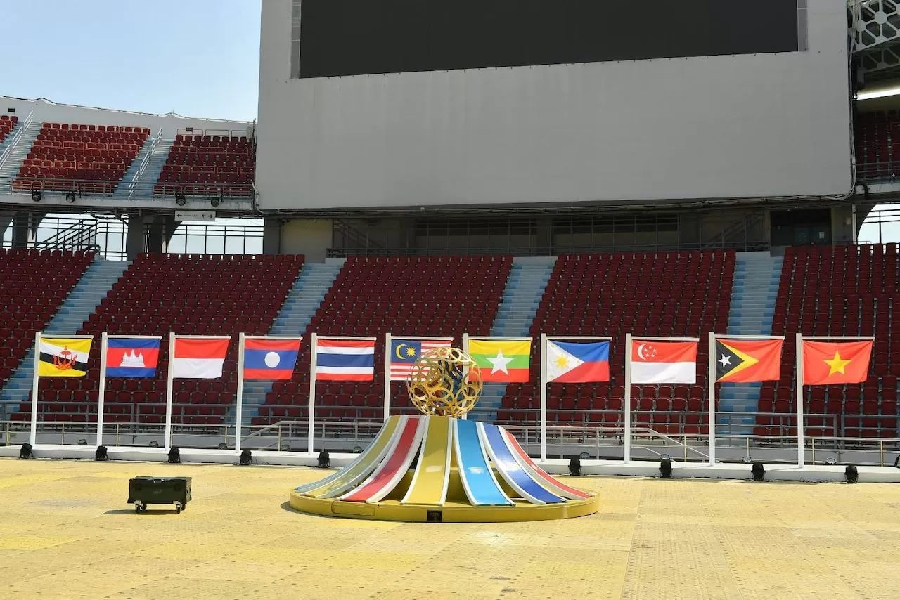 Persiapan pembukaan SEA Games 2025 Thailand. (Istimewa)