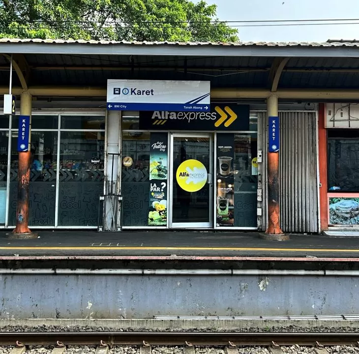 Stasiun Karet akan diintegrasikan dengan Stasiun BNI City sebelum libur Nataru. (Foto: X.com M. Farhansyah)