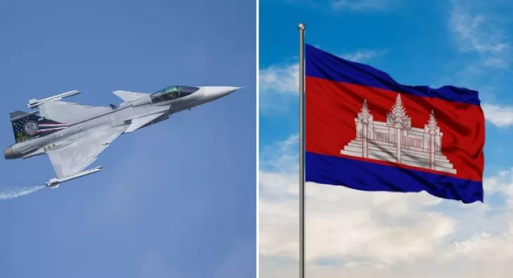 Jet tempur Thailand gempur sasaran militer Kamboja setelah bentrok sepanjang hari Minggu 7 Desember 2025. (Foto: BRICS News)