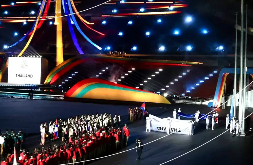 Upacara pembukaan SEA Games 2025. (THASOC)