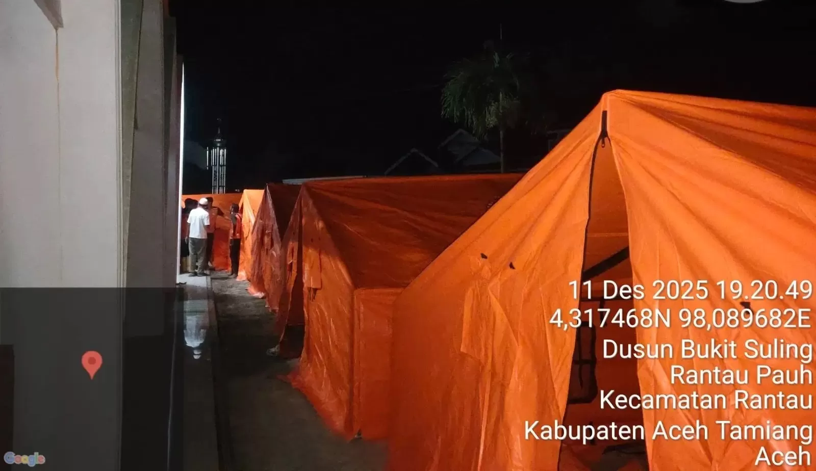 Tenda BNPB di Aceh Tamiang (Foto: BNPB)