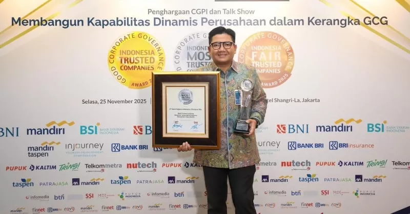 BNI meraih penghargaan The Most Trusted Company dalam ajang Corporate Governance Perception Index (CGPI) Award 2025. (Foto: dok BNI)