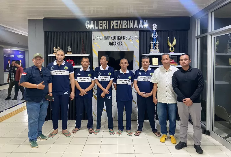 Ammar Zoni dan 4 narapidana sementara huni Lapas Narkotika Jakarta.(KONTEKS.CO.ID/Dok Dotjenpas) 