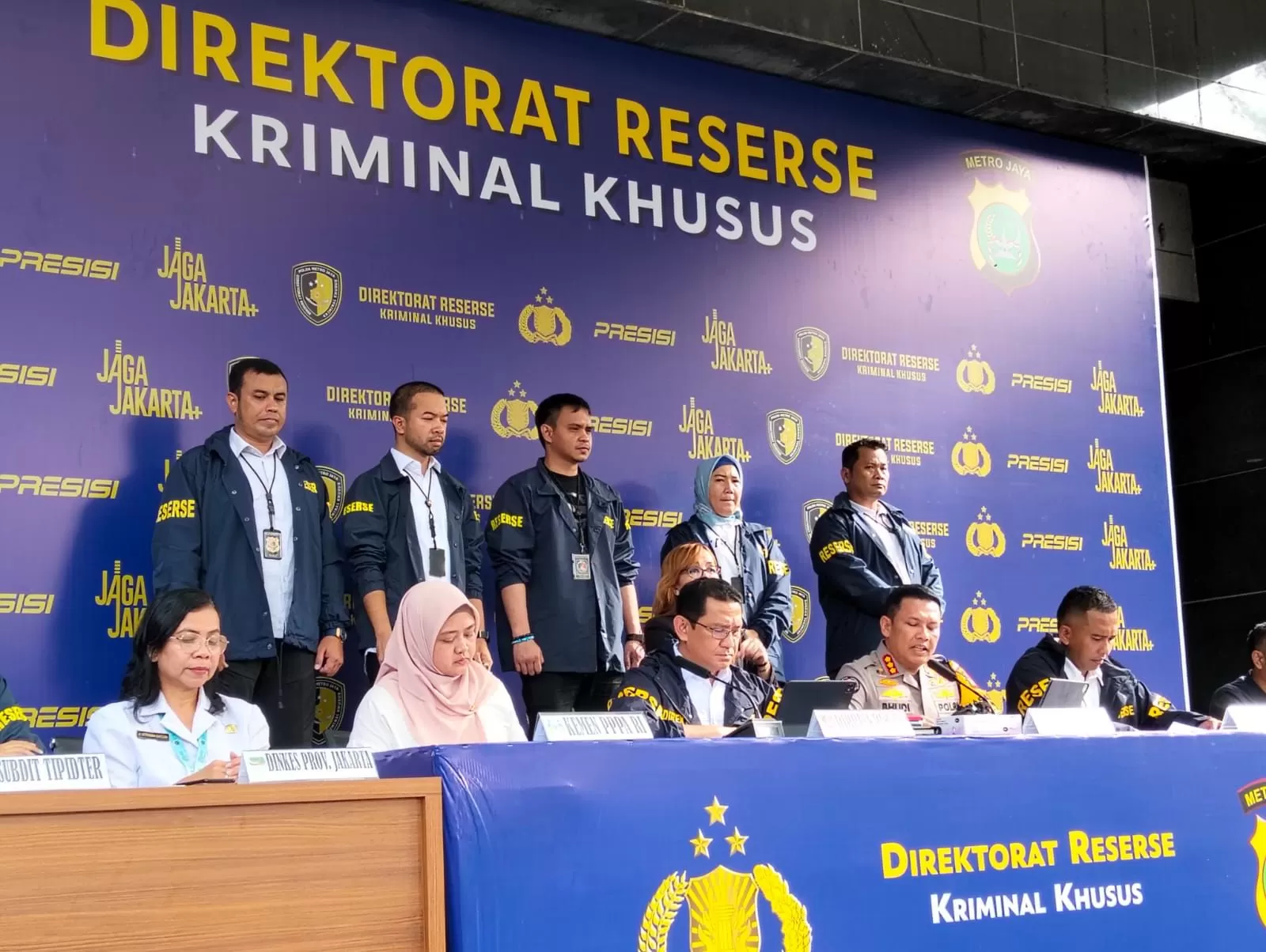 Kabid Humas Polda Metro Jaya, Kombes Pol. Budi Hermanto, menjelaskan perihal kasus praktik aborsi di apartemen Jakarta Timur. (Istimewa)