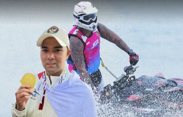 Aero Sutan Aswar sukses menyabet medali emas SEA Games 2025 Thailand bermodal alat jetski sewaan tanpa dibiayai negara (Foto: Instagram/@aeroaswar)
