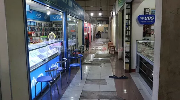 MASIH ADA NUNGGAK: Sejumlah pedagang di Pasar Sanggam Adji Dilayas diketahui masih menunggak pembayaran sewa lapak atau kios.