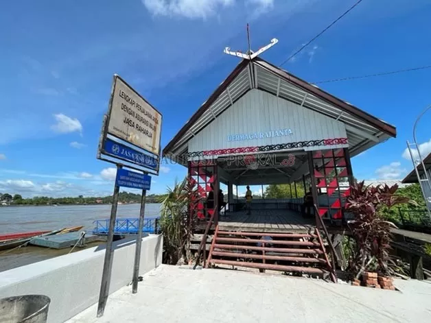 SELESAI DIRENOVASI: Dinas Perhubungan Berau telah menyelesaikan renovasi terhadap Dermaga Rajjanta di Jalan Ahmad Yani, Tanjung Redeb.