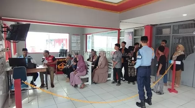 TINGKATKAN PENGAWASAN: Jelang Natal dan Tahun Baru, Rutan Tanjung Redeb tingkatkan pengawasan kunjungan keluarga tahanan.
