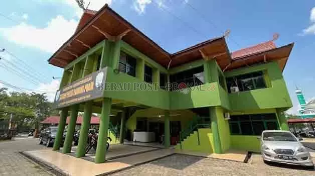 BUTUH DIRENOV: Kantor Satpol PP Berau dirasa tidak mumpuni, sehingga butuh renovasi.