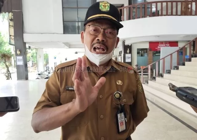 KLAIM AMAN: Asisten II Bidang Ekonomi dan Pembangunan, Doyo Pudjadi telah berkoordinasi dengan Pertamina. | FOTO: WAHYU RAMADHAN/RADAR BANJARMASIN