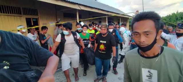 TAK BERNYAWA: Warga Sungai Miai geger. Penghuni kontrakan di Jalan Sungai Miai Dalam, Banjarmasin Utara ditemukan tak bernyawa, kemarin (29/9) sore.