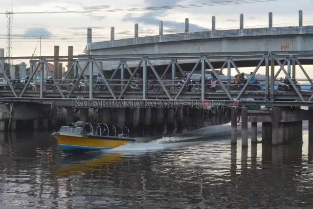 PROYEK VITAL: Jembatan HKSN akan menyambung dua wilayah, yakni Banjarmasin Utara dan Barat.
