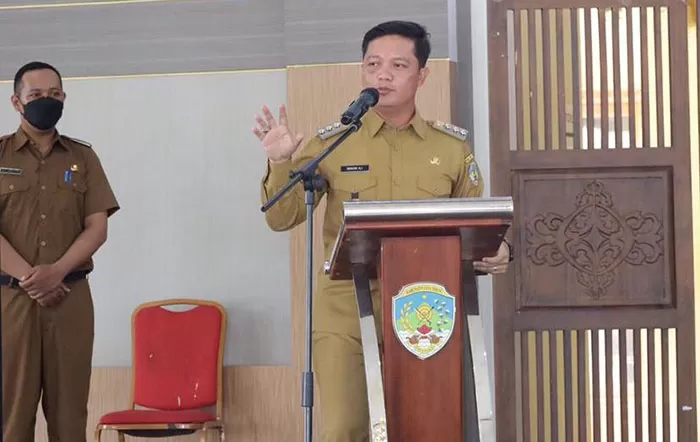 ASET PEMDA: Legalitas lahan milik pemerintah daerah jadi perhatian Bupati KTT Ibrahim Ali untuk bisa diselesaikan.