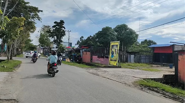 TAK BEROPERASI: Lokasi salah satu THM di Jalan Salak selama Ramadan tidak diperbolehkan untuk beroperasi.