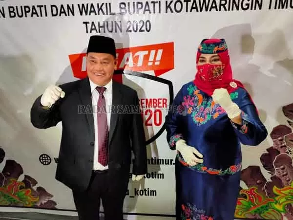 EMPAT PROGRAM: Pasangan bupati-wakil bupati Kotim Halikinnor-Irawati menitikberatkan empat program apabila terpilih nanti.
