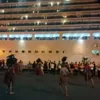 Tiba di Pelabuhan Bitung, Kapal Pesiar Supermegah MV Arcadia Disambut Tarian 'Perang'