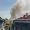 Diduga Korsleting Listrik, Bedeng Empat Pintu di Tanjung Johor Ludes Terbakar