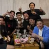 Seskab Teddy Nobar Final Timnas Futsal Indonesia bersama Warga di Malang