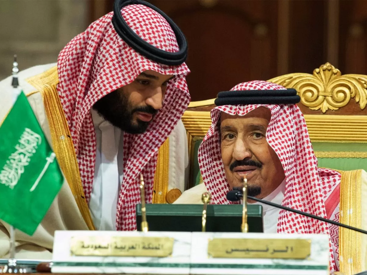 Raja Arab Saudi Salman bin Abdul Aziz dan Putra Mahkota Pangeran Muhammad bin Salman