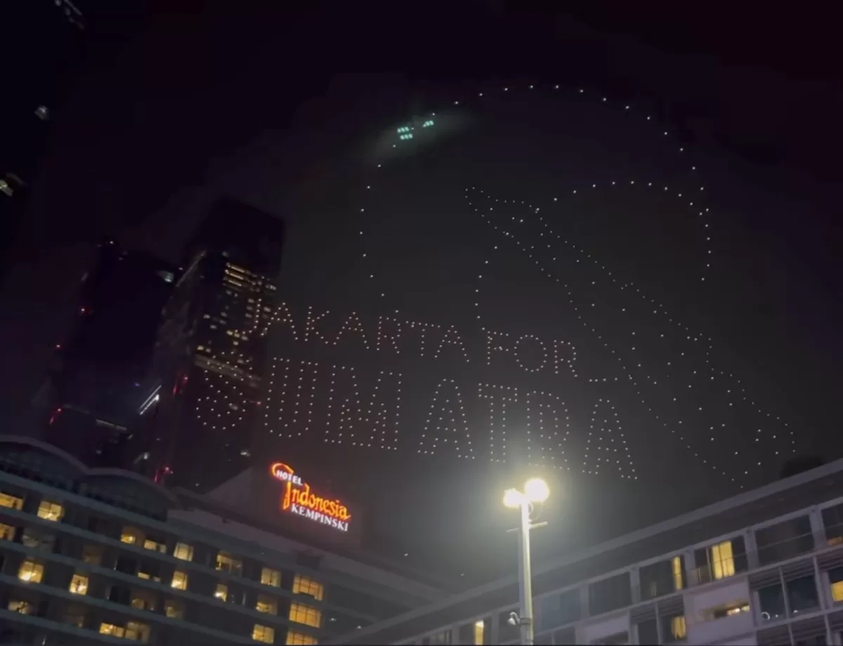 Euforia Tahun Baru Jakarta Diiringi Aksi Solidaritas untuk Sumatera (Foto : instagram/jakarta.terkini)