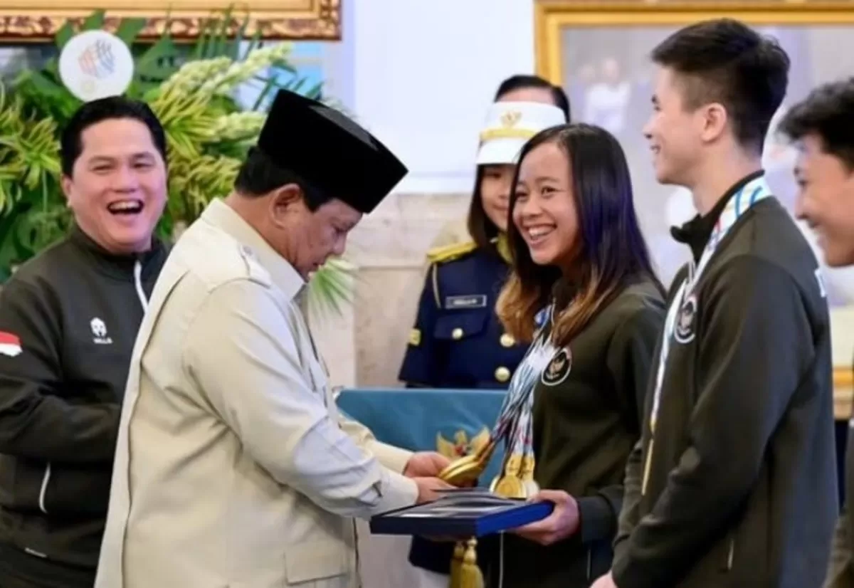 Momen Prabowo Hitung Medali Emas Martina Ayu Disambut Gemuruh Tepuk Tangan (Istimewa )