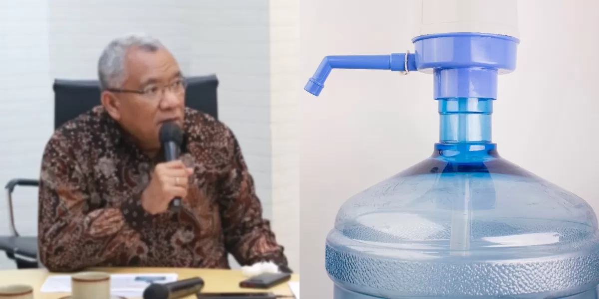 Menyoroti penuturan ketua komunitas konsumen Indonesia (KKI), David Tobing yang viral di medsos terkait usia galon yang tak layak pakai. (Instagram.com/@undercover.id)