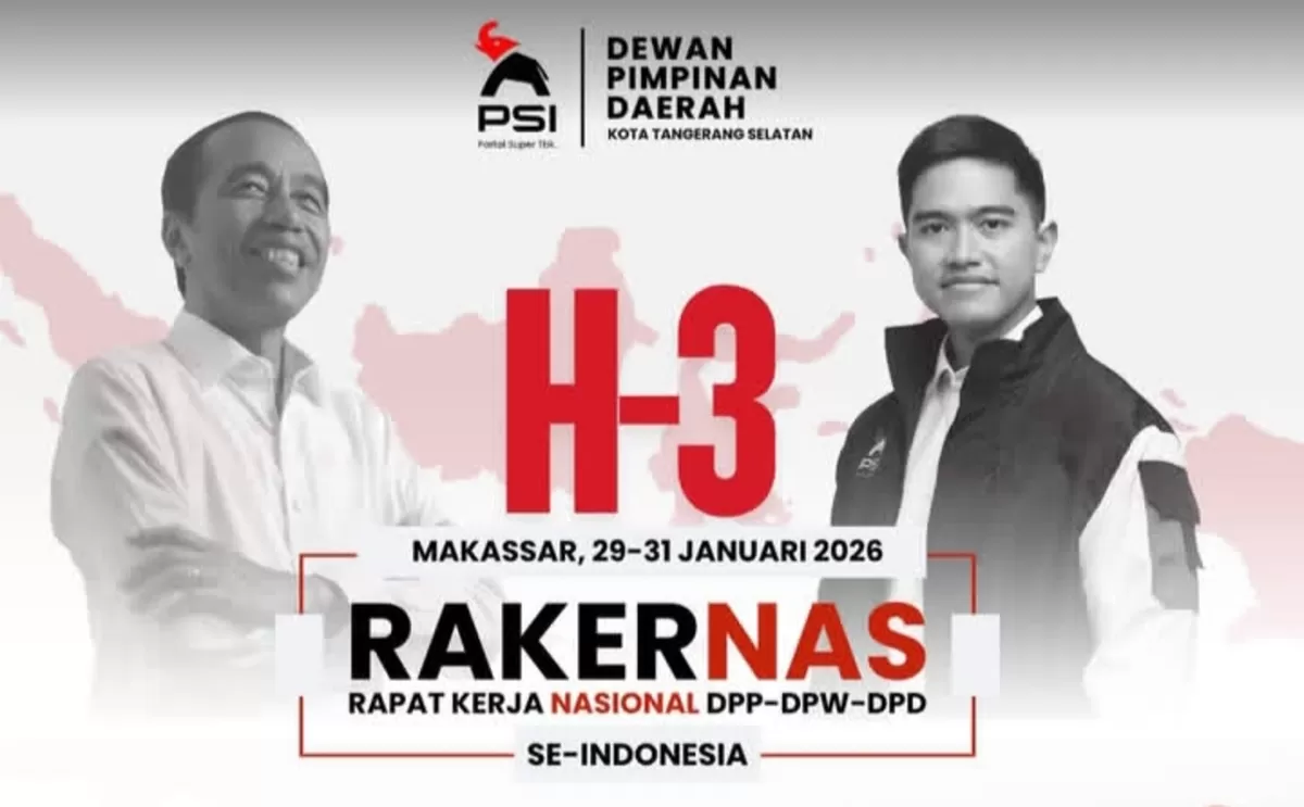 Jokowi dipastikan hadir dan berpidato di Rakernas PSI Makassar (Foto : psitangsel.tbk)