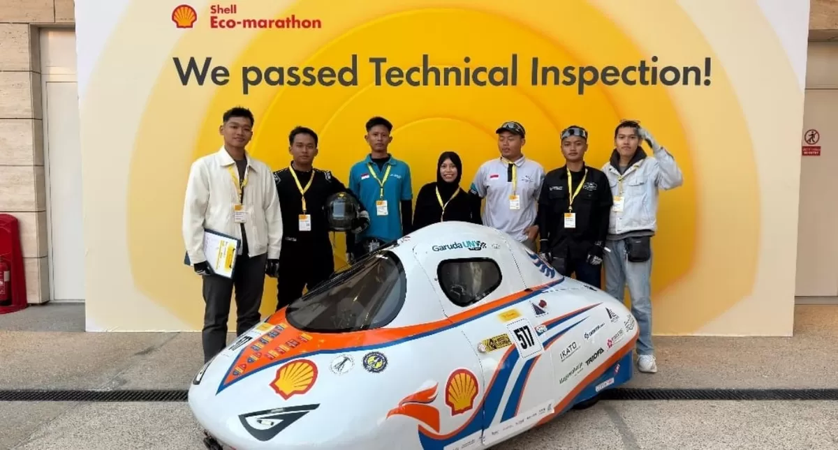Garuda UNY Team berhasil mendapat peringkat pertama di Shell Eco-Marathon 2026.  (Dok.UNY)