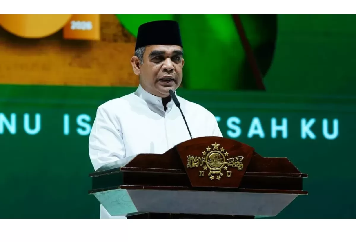 Ketua Majelis Permusyawaratan Rakyat (MPR), Ahmad Muzani menghadiri acara peringatan hari lahir (harlah) ke-100 tahun Nahdlatul Ulama (NU)  (Humas PBNU)