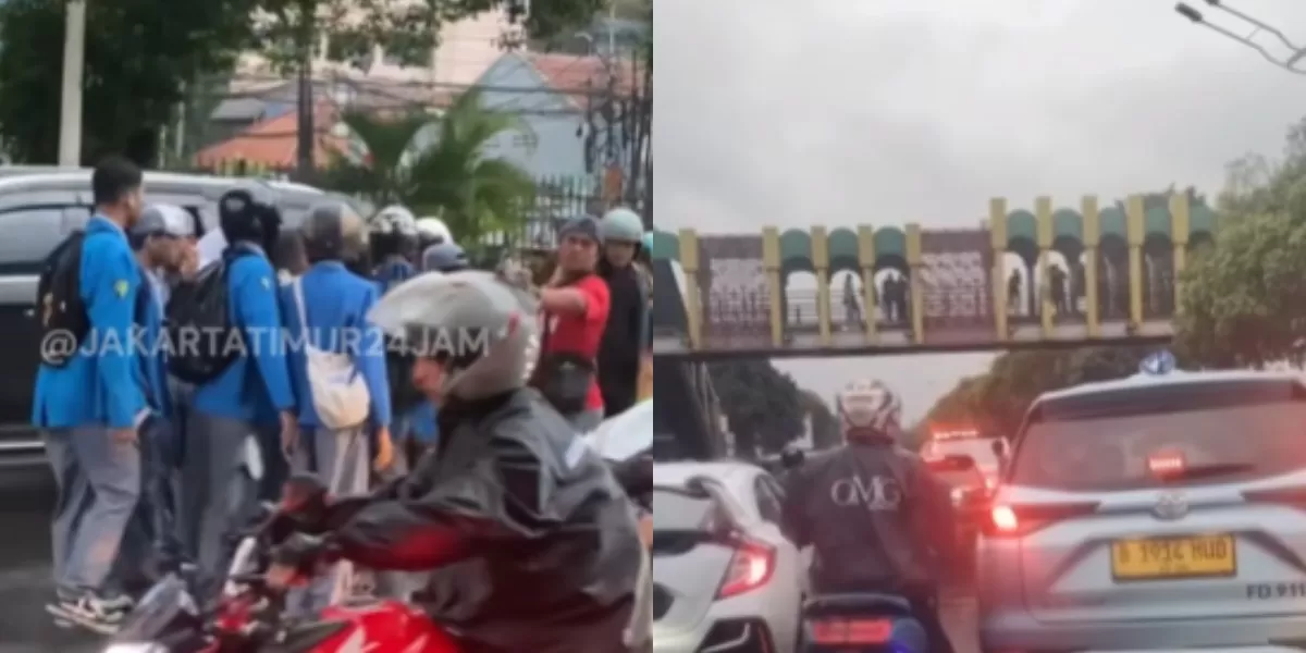 Menyoroti insiden kecelakaan maut yang dialami seorang pelajar di jalan Matraman Raya, Jakarta Timur, pada Senin, 9 Februari 2026. (Instagram.com/@jakartatimur24jam)