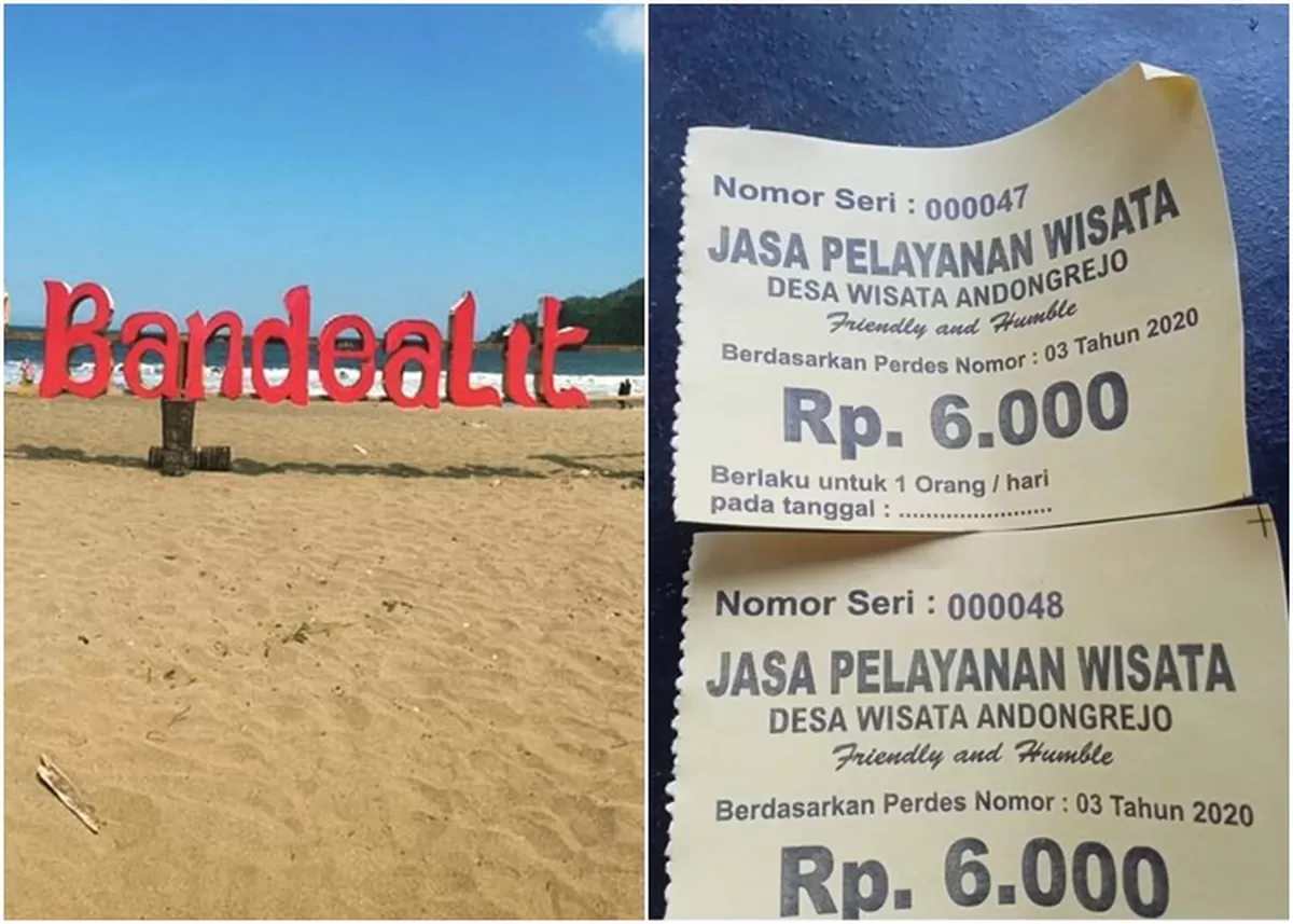 Ilustrasi Banyaknya keluhan pengunjung yang disuruh bayar 40 ribu saat masuk lokasi wisata Pantai Bandealit Jember, padahal harga tiket tertera hanya 6.000 (Instagram/btn_merubetiri/jember24jam_)