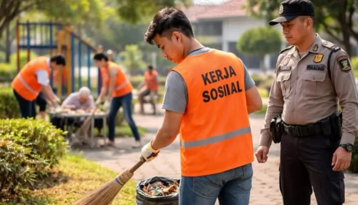 Ilustrasi kerja sosial  (Instagram @halokrw)