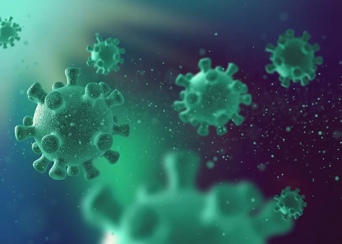 Ilustrasi virus Influenza A H3N2 atau super flu.  (kemkes.go.id)