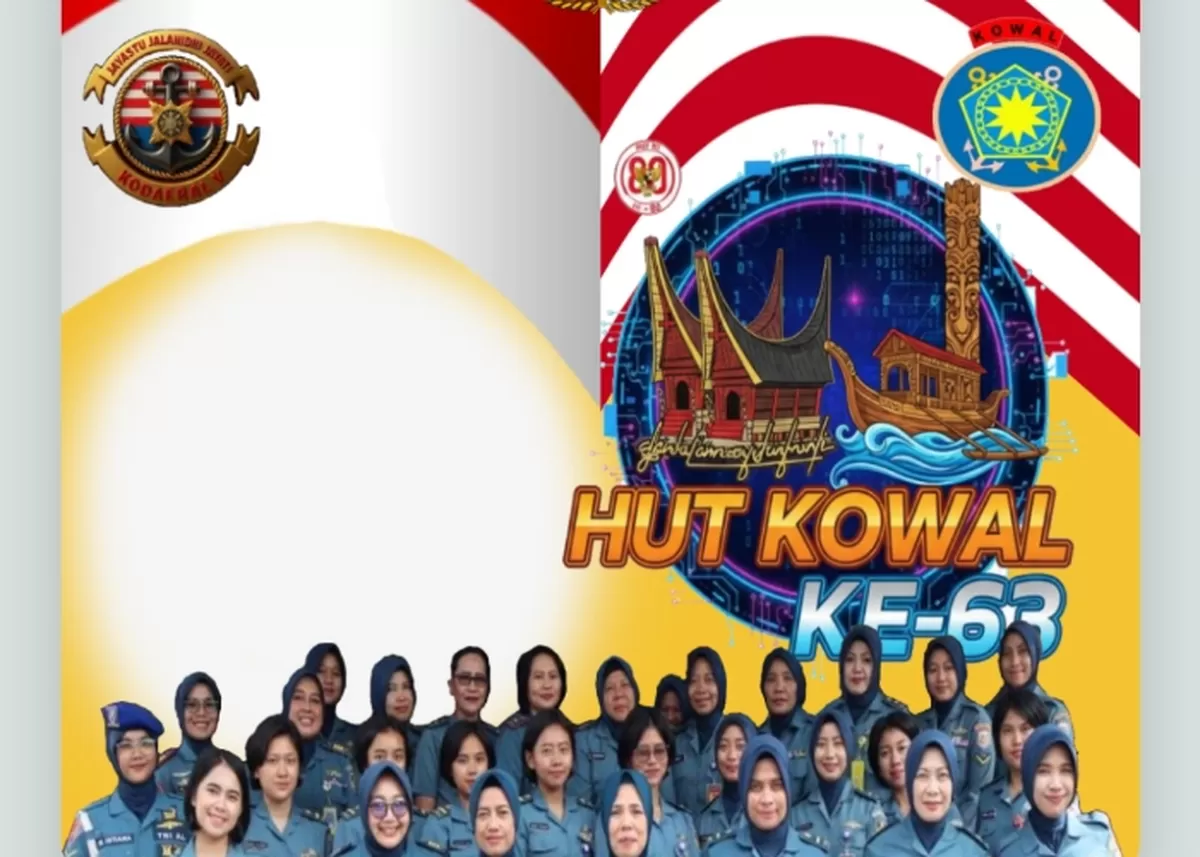 Ucapan HUT ke-63 KOWAL 2026. (Twibbonize.com/rotel satkom)
