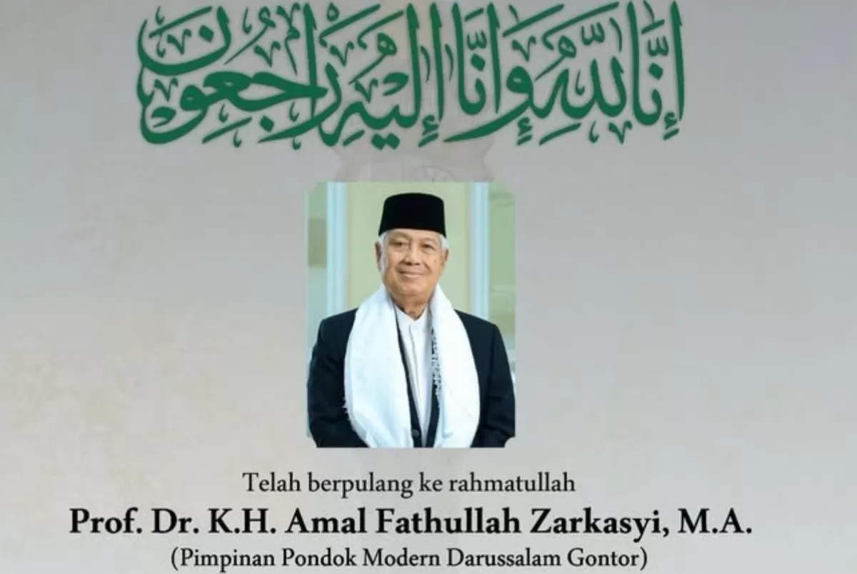 Inilah profil Prof KH Amal Fathullah Zarkasyi pimpinan Pondok Modern Darussalam Gontor  (Instagram.com/@pondok.modern.gontor)