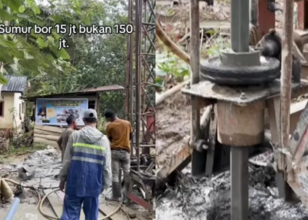 Sumur bor untuk korban bencana di Sumatera yang disebut mencapai Rp150 juta hingga tuai sorotan publik di medsos.  (Instagram.com/@undercover.id)