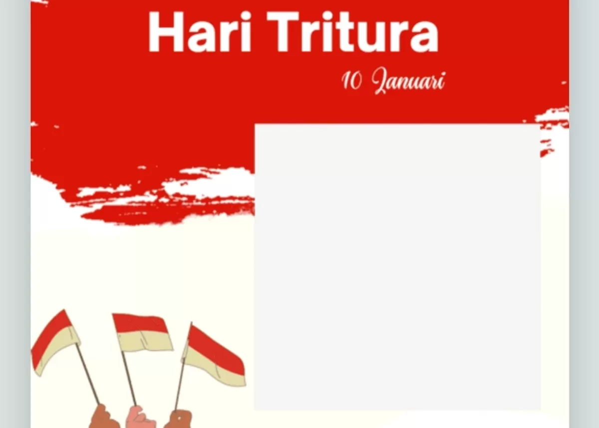 Twibbon  perayaan Hari Tritura 2026. (Twibbonize.com/annisa hanif)