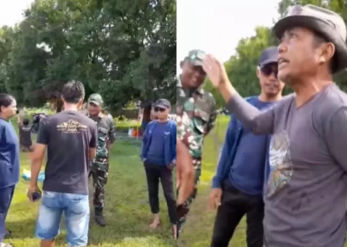 Video warga di Kabupaten Pati yang diduga kecewa ke oknum pejabat yang hendak bangun Koperasi Merah Putih tanpa izin.  (Instagram.com/@undercover.id)