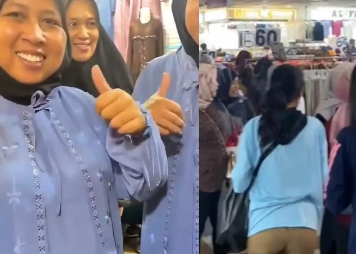 Suasana Pasar Tanah Abang kembali padat pengunjung jelang Lebaran 2026. (Instagram/rumpi_gosip)