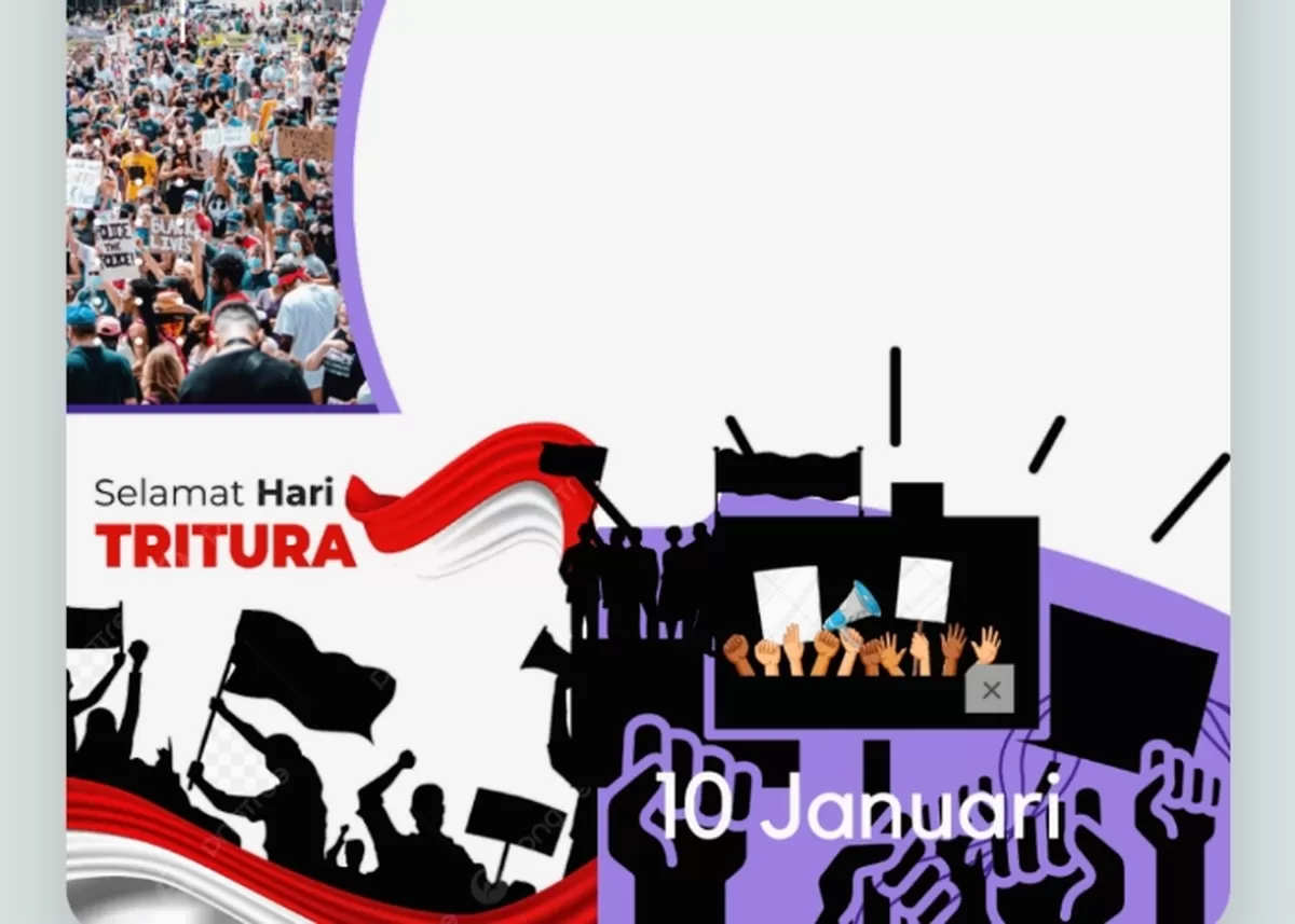 Twibbon Hari Tritura 2026. (Twibbonize.com/Syamsul Huda)