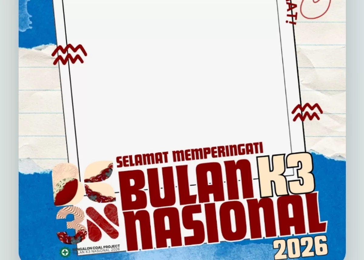 Twibbon Bulan K3 Nasional 12 Januari 2026. (Twibbonize.com/Mediasosial BCP)