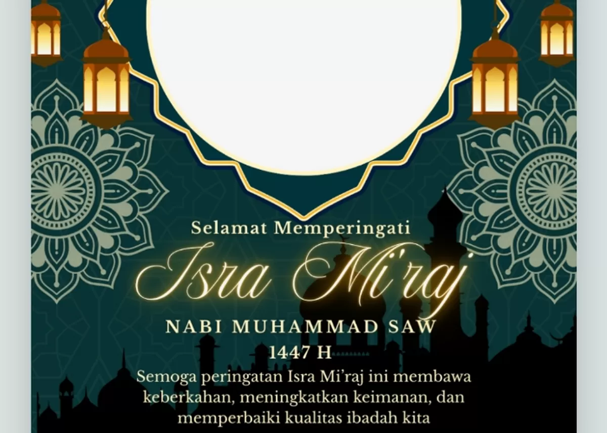 Twibboni Isra Miraj 2026. (Twibbonize.com/Zeny Najib)