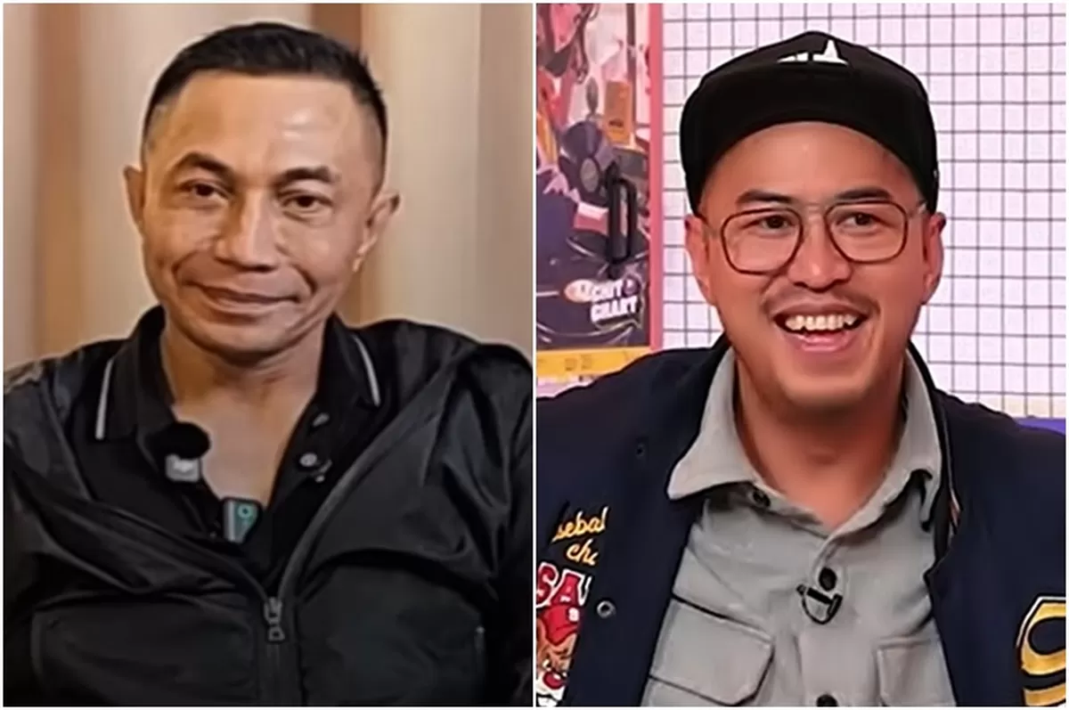 Potret Dharma Pongrekun yang mengaku bangga meski namanya jadi bahan bercandaan di panggung Mens Rea, ingin ketemu Pandji bahas soal COVID-19 (Kolase YouTube Ngaji Roso/Chit Chart)