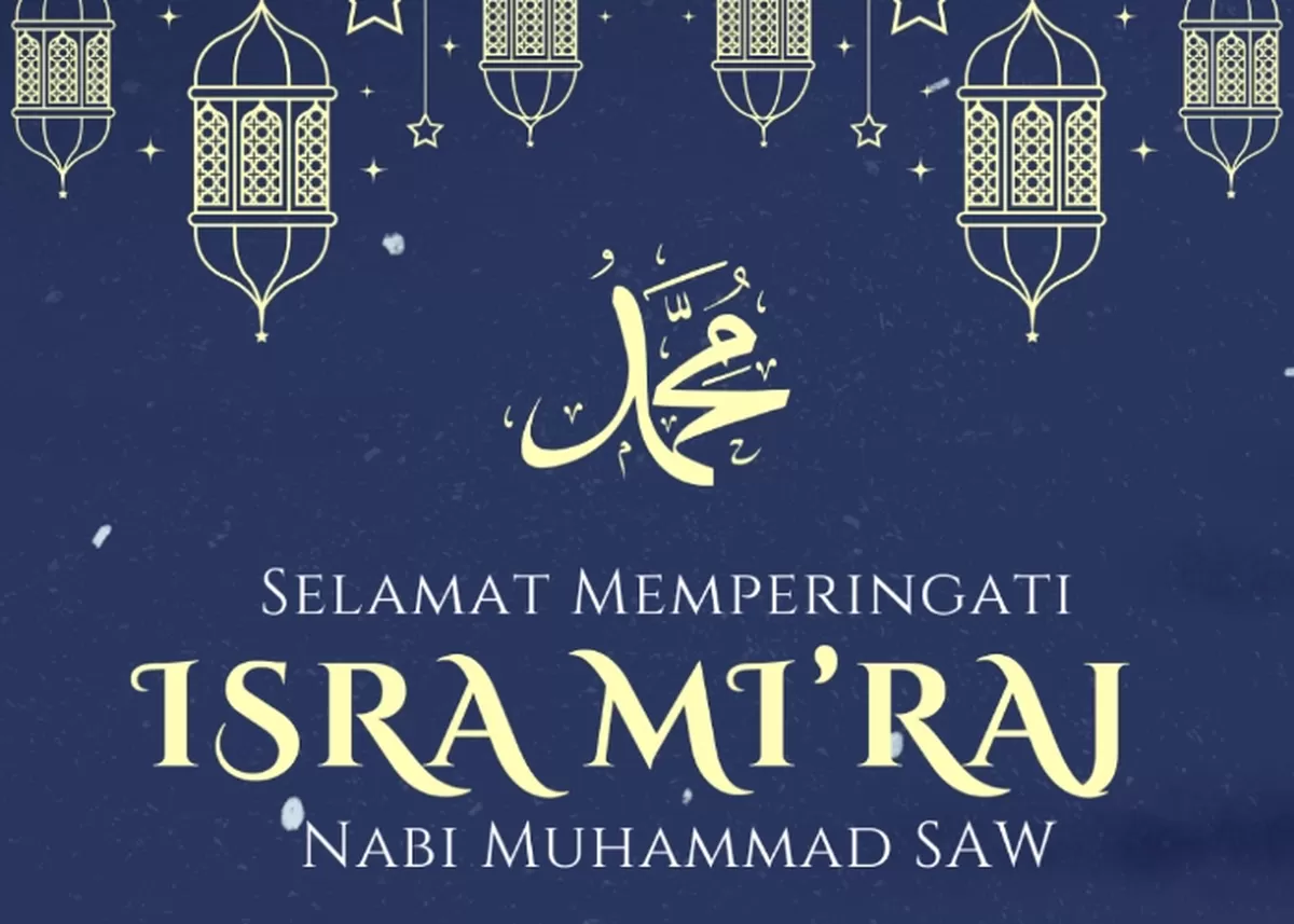 Poster perayaan Isra Miraj 2026. (Canva.com/Syammasfitria Studio)