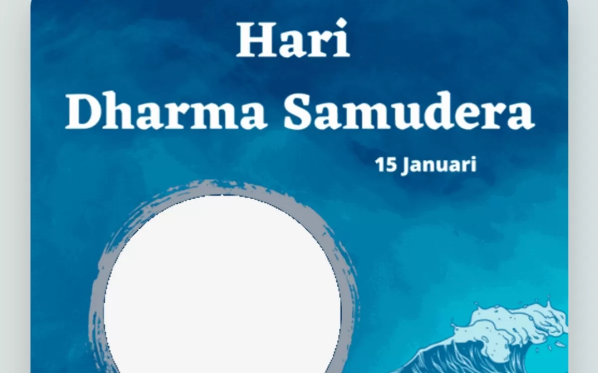 Ilustrasi, Hari Dharma Samudera 2026. (Twibbonize.com/annisa hanif)