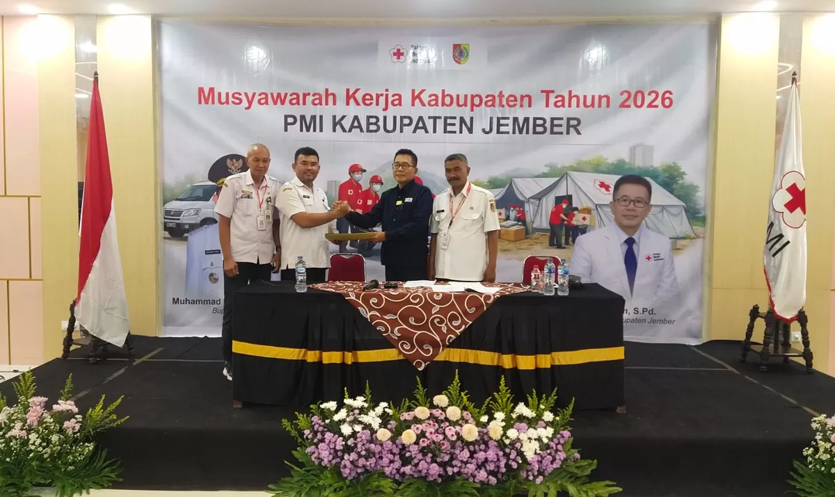 Palang Merah Indonesia Kabupaten Jember menggelar Musyawarah Kerja Kabupaten sebagai agenda tahunan organisasi. (Dok. PMI Jember)